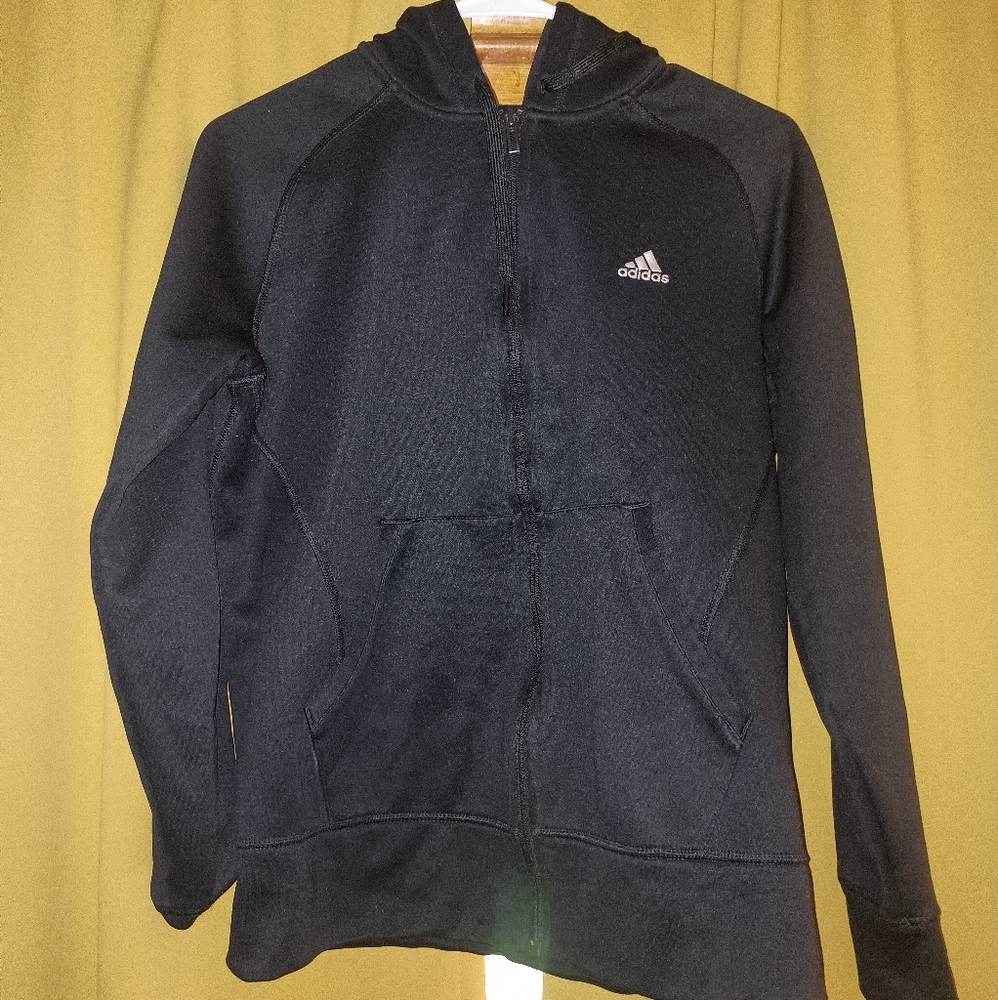 Adidas Black Full-Zip Hoodie